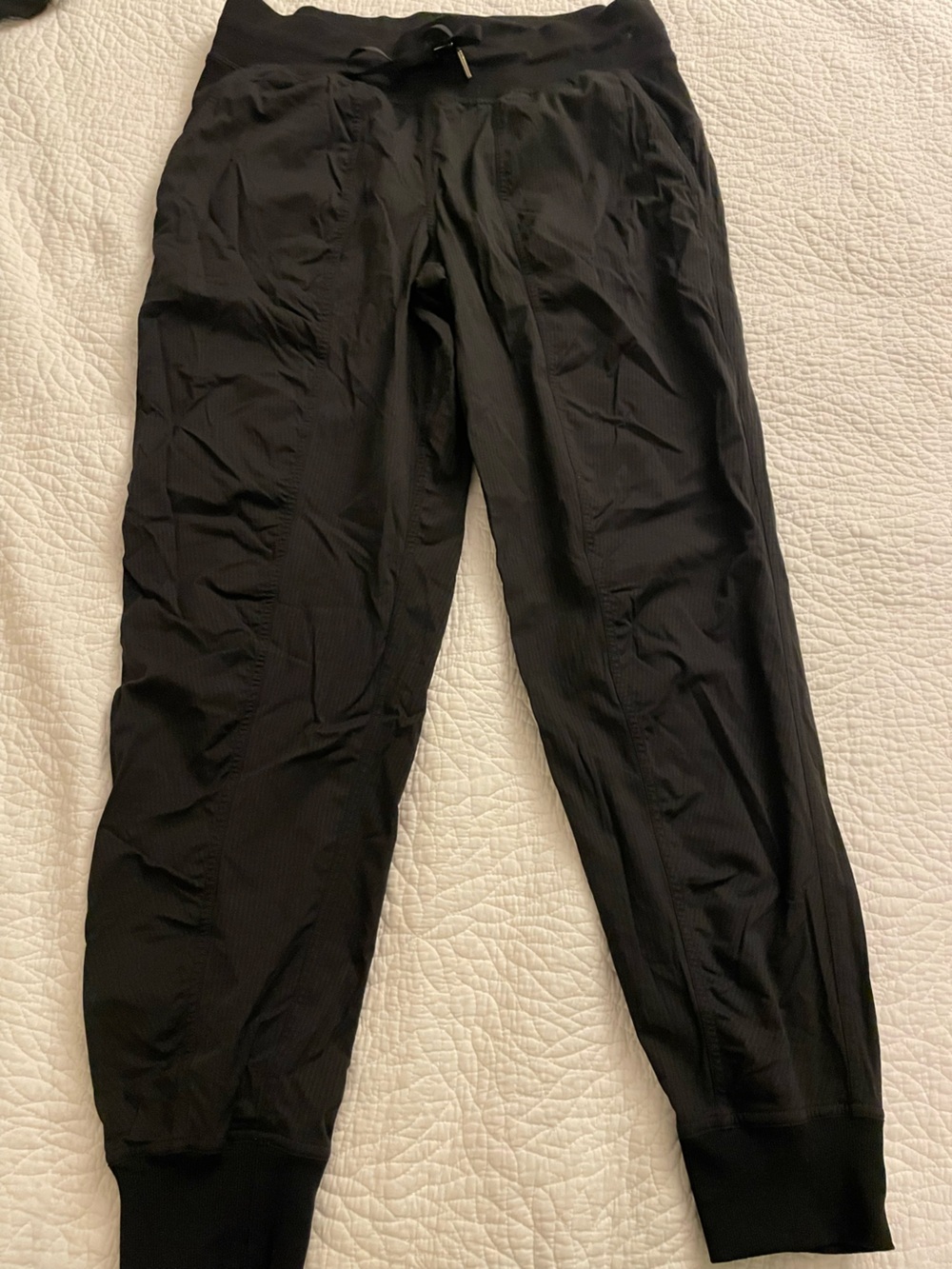 Womens Lululemon Dance Studio Mid-Rise Black Jogger Pants LW5BPJS size 10